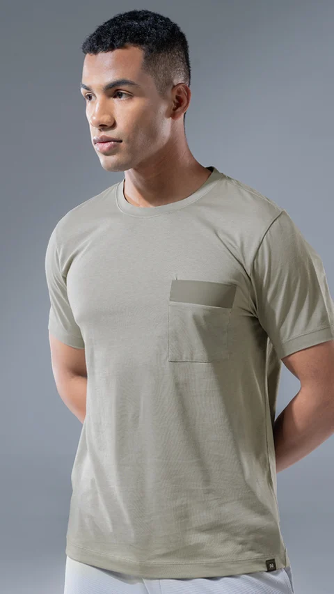 Breeeze Ultra-Light Pocket T-Shirt Smoke Gray