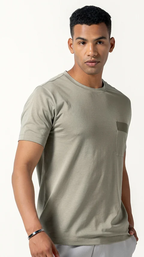 Breeeze Ultra-Light Pocket T-Shirt Smoke Gray