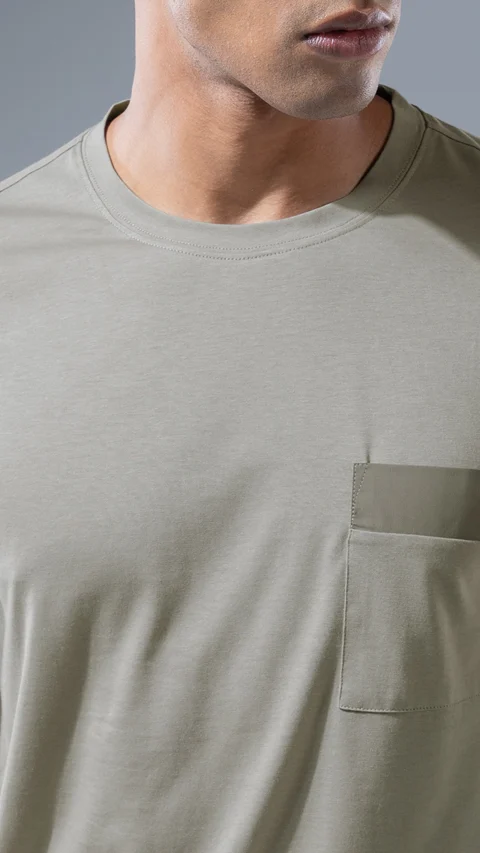 Breeeze Ultra-Light Pocket T-Shirt Smoke Gray