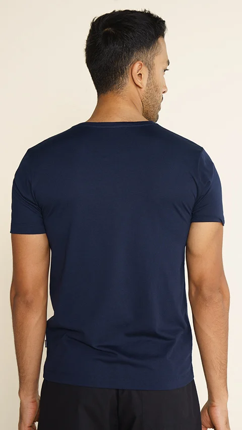 Breeeze Ultra-Light Solid T-Shirt Deep Navy