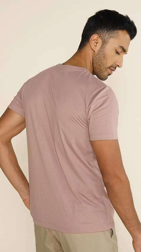 Breeeze Ultra-Light Solid T-Shirt Soft Pink