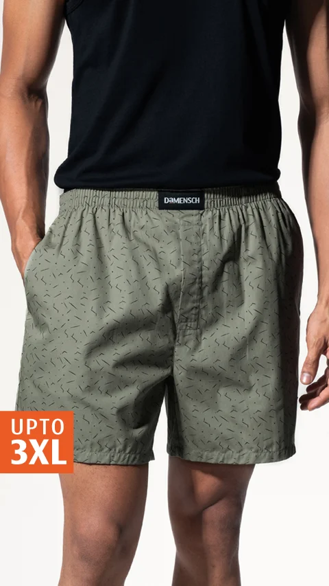 BREEEZE Ultra-light Boxer Shorts Dot Green