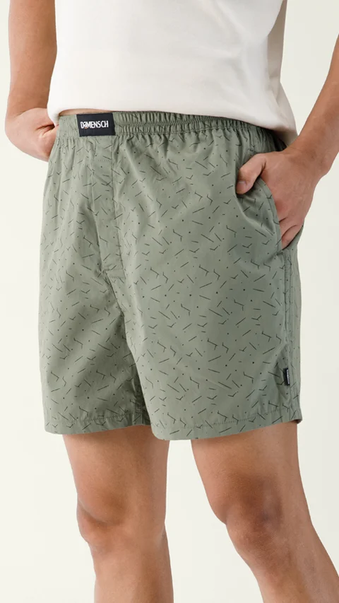 BREEEZE Ultra-light Boxer Shorts Dot Green