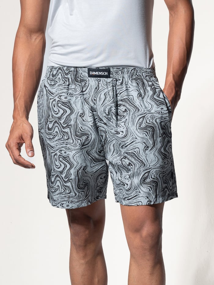 BREEEZE Ultra-light Boxer Shorts Marble Grey