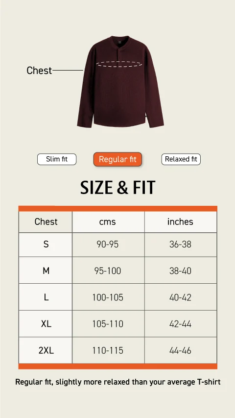 Statement Popcorn Textured Casual Tees Henley- Majestic Maroon