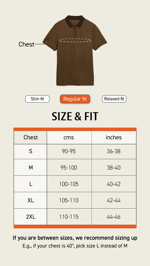 Constant All-Degree Pique Polo Caramel Brown