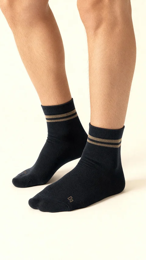 Bamboo Socks Above Ankle Sail Black, Path Black, Snake Black