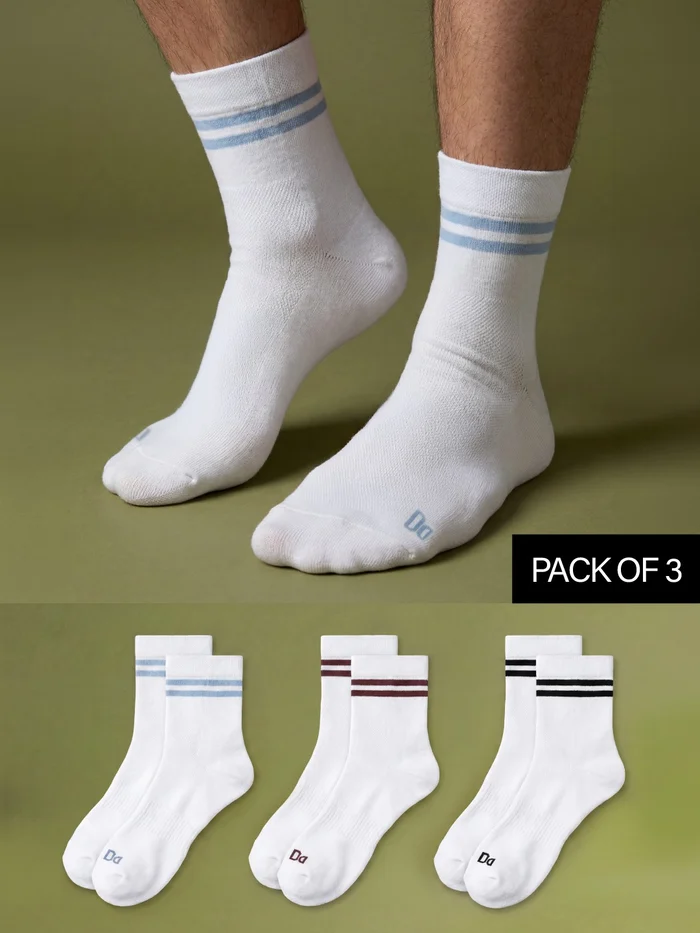 Bamboo Socks Above Strike White, Accent White, Sail White