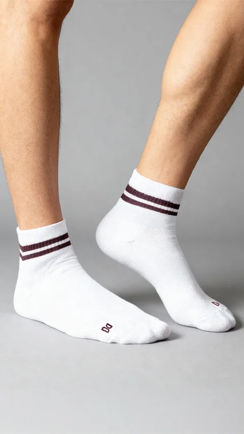 Bamboo Socks Above Strike White, Accent White, Sail White