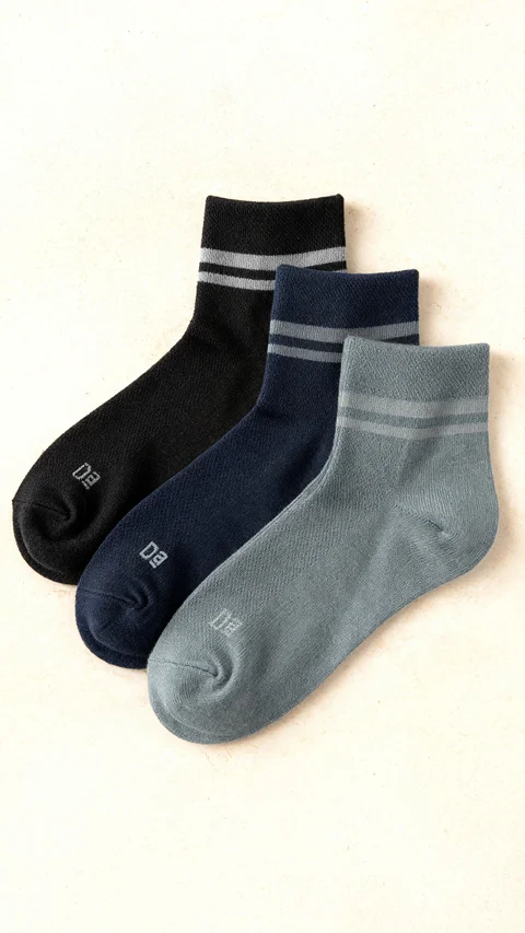 Aloe-Soft Above Ankle Socks Blade Black, Blade Grey, Blade Blue