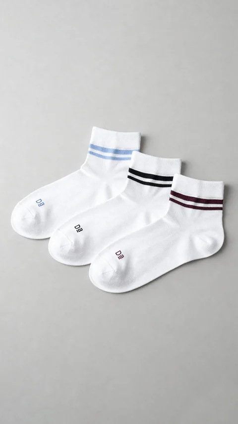Aloe-Socks Above Ankle Socks Strike White, Accent White, Sail White