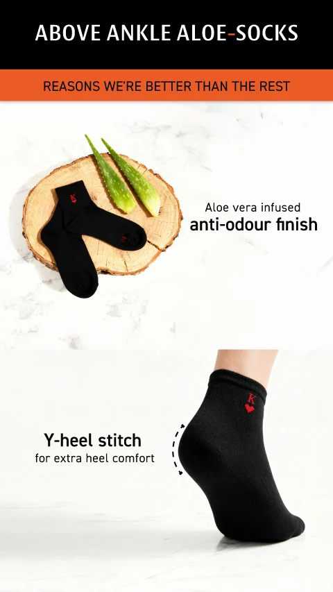 Aloe-Socks Above Ankle Socks Sail Black, Snake Black, Path Black