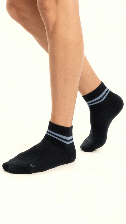 Aloe-Socks Above Ankle Socks Sail Black, Snake Black, Path Black