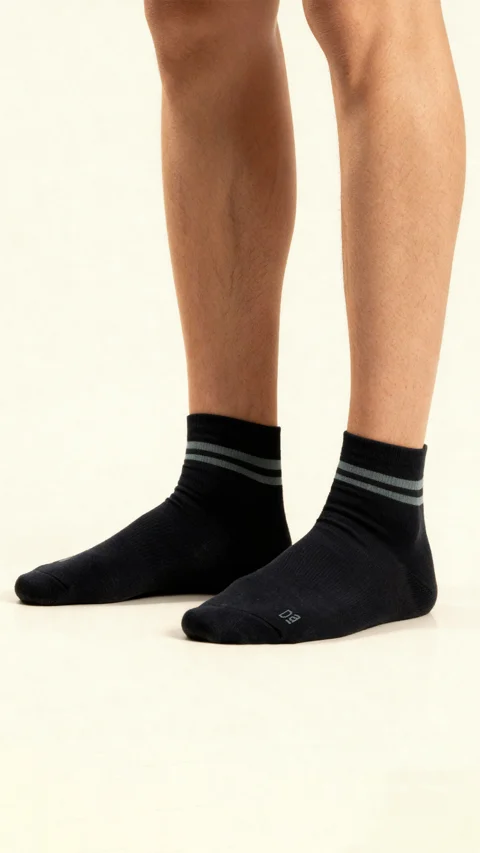 Aloe-Socks Above Ankle Socks Sail Black, Snake Black, Path Black
