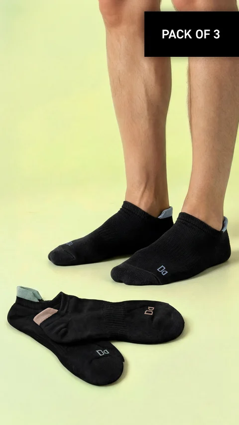 Bamboo Socks Below Ankle Path Black, Snake Black, Sail Black