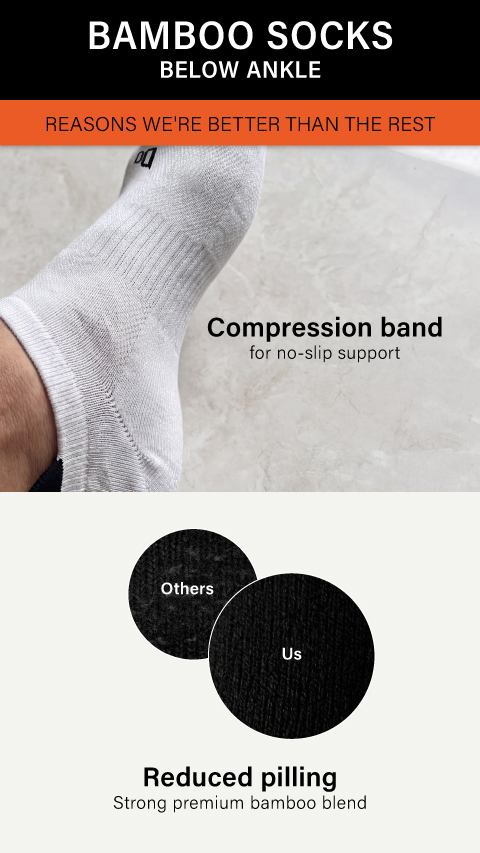 Bamboo Socks - Below Ankle Terry