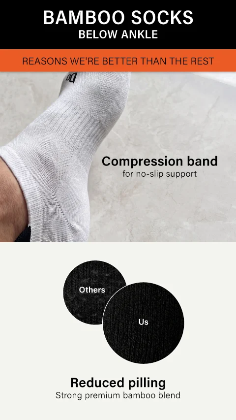 Bamboo Socks Below Ankle Path Black, Snake Black, Sail Black