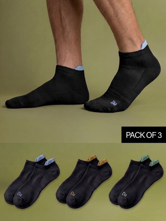 Bamboo Socks Below Ankle Path Black, Snake Black, Sail Black