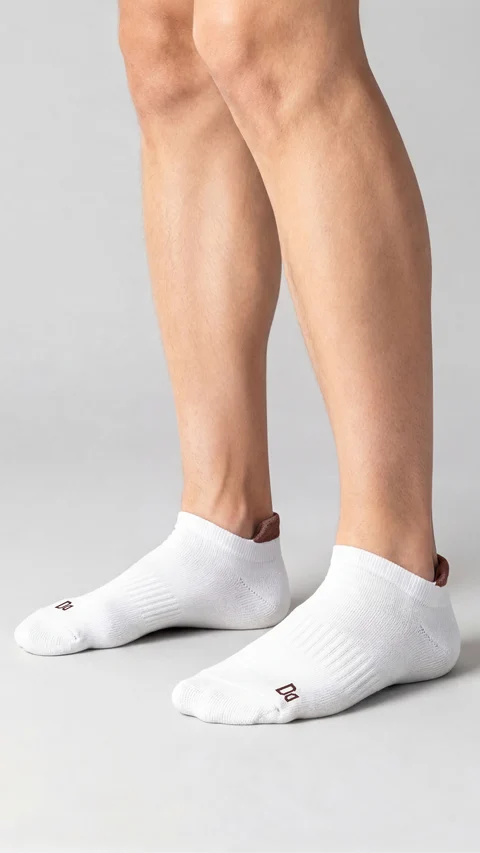 Bamboo Socks Below Ankle Strike White, Accent White, Sail White