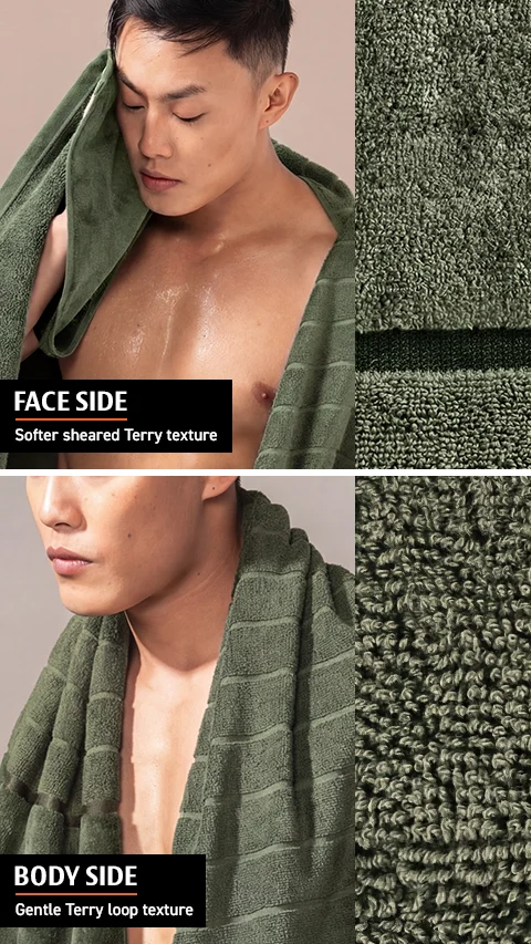 Better-Basic Bath Towel Evening Green