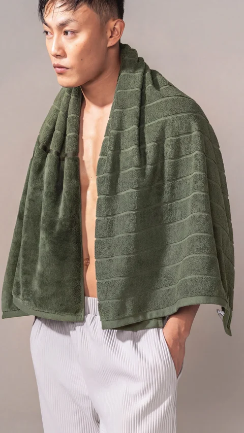 Better-Basic Bath Towel Evening Green