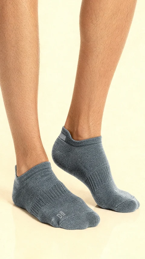 Aloe-Soft Below Ankle Socks Blade Black, Silver Grey, Silver Blue