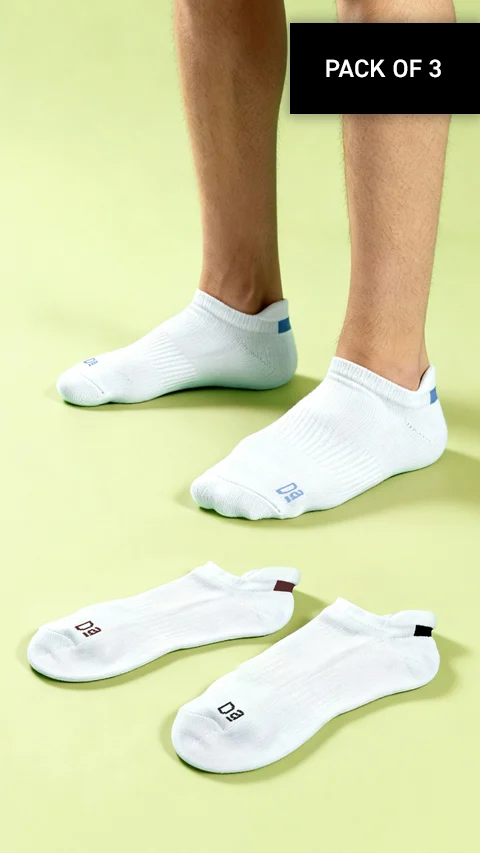 Aloe-Soft Below Ankle Socks Strike White, Accent White, Sail White