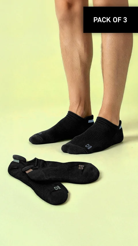 Aloe-Soft Below Ankle Socks Spark Black, Path Black, Snake Black