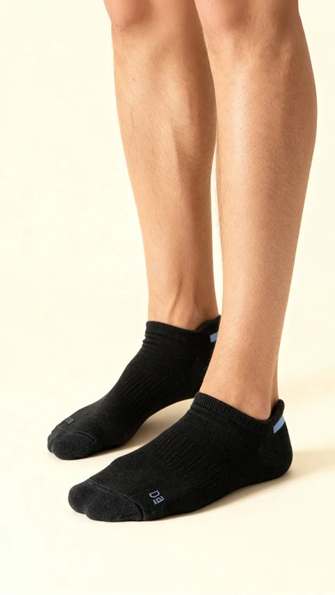 Aloe-Soft Below Ankle Socks Spark Black, Path Black, Snake Black