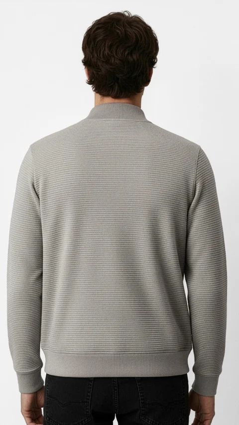 ReNEWd Ottoman Bomber Jacket Cookie Beige