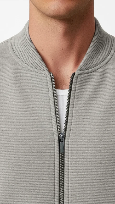 ReNEWd Ottoman Bomber Jacket Cookie Beige