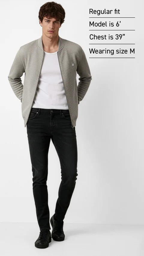 ReNEWd Ottoman Bomber Jacket Cookie Beige