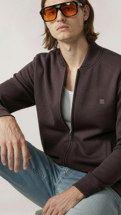 ReNEWd Ottoman Bomber Jackets Lush Brown