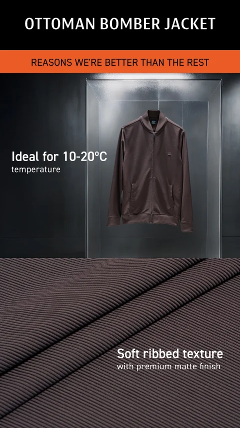 ReNEWd Ottoman Bomber Jackets Lush Brown