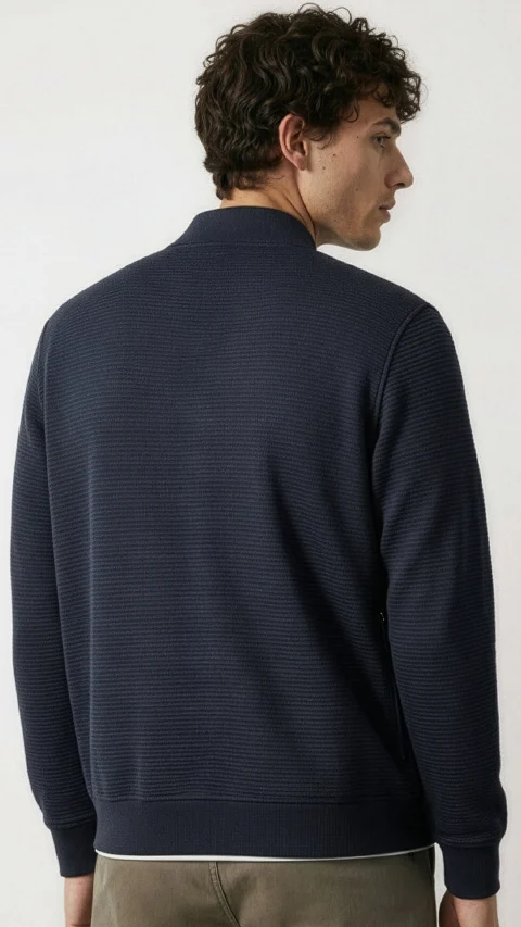 ReNEWd Ottoman Bomber Jacket Nomad Navy