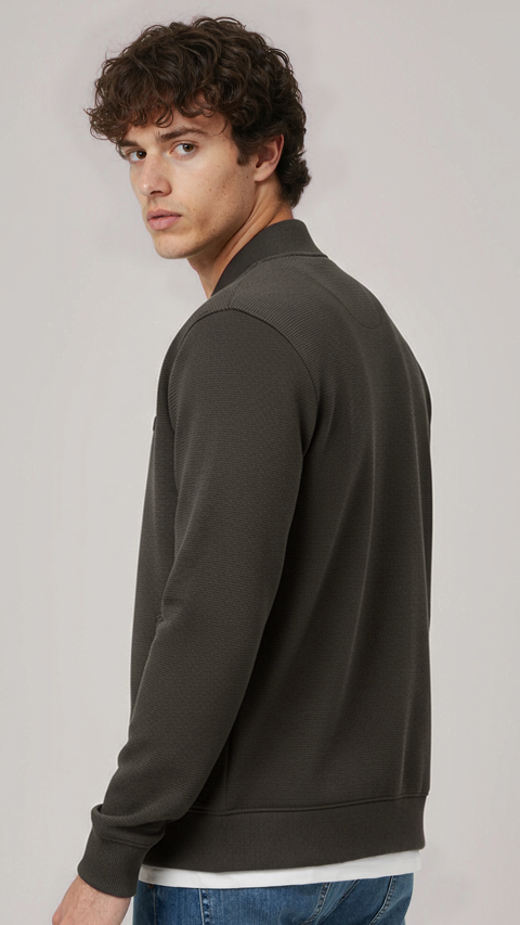 ReNEWd Ottoman Bomber Jacket Jungle Green