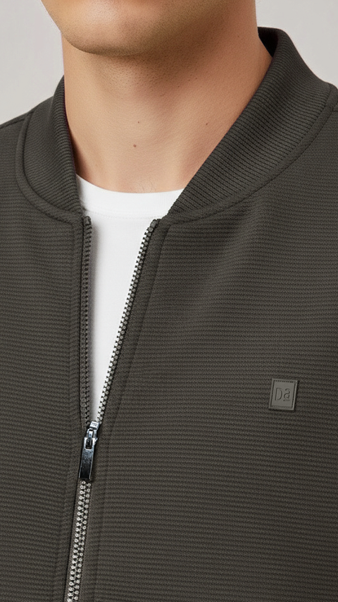 ReNEWd Ottoman Bomber Jacket Jungle Green