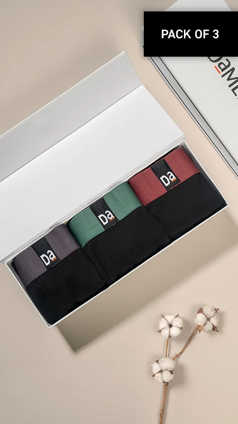 The Long Weekender Deo-Cotton Briefs Box-C (Set of 3)