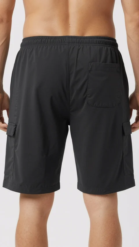 Araam Cargo Shorts Midnight Black