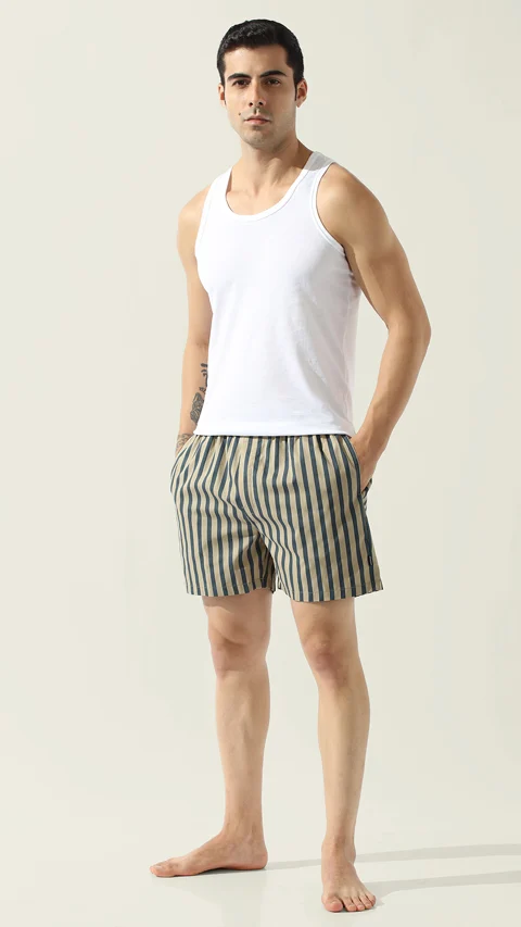 BREEEZE Ultra-light Boxer Shorts Banded Beige