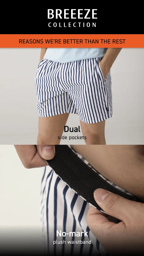 BREEEZE Ultra-light Boxer Shorts Black Puzzle