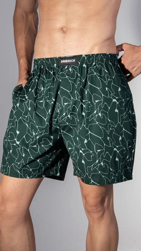 BREEEZE Ultra-light Boxer Shorts Crackle Green