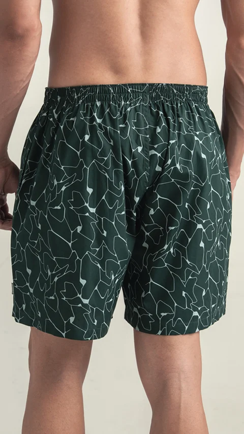 BREEEZE Ultra-light Boxer Shorts Crackle Green