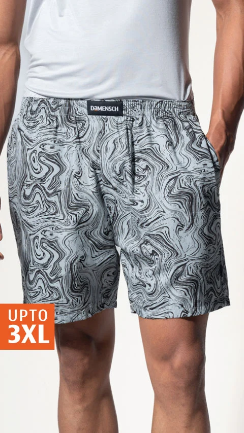 BREEEZE Ultra-light Boxer Shorts Marble Grey