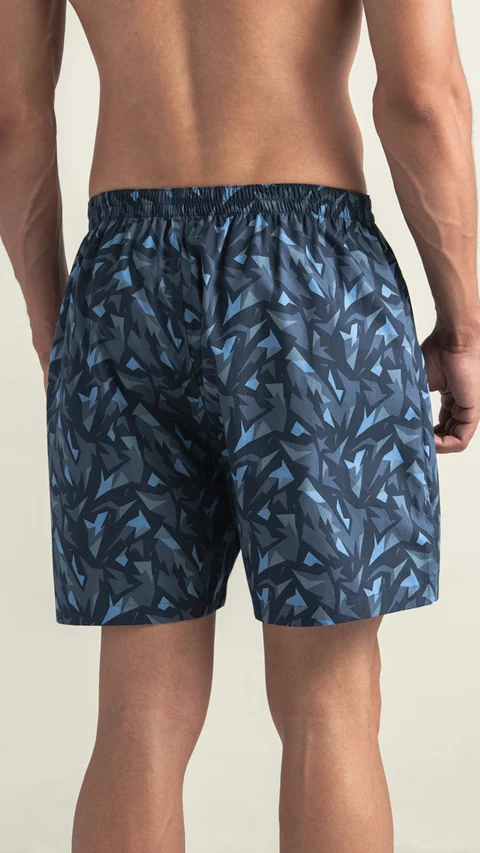 BREEEZE Ultra-light Boxer Shorts Spikey Black/Blue