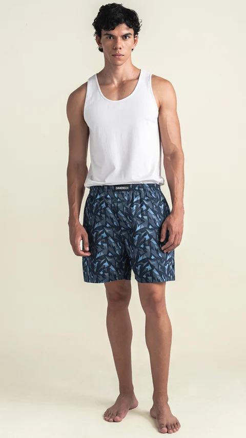 BREEEZE Ultra-light Boxer Shorts Spikey Black/Blue