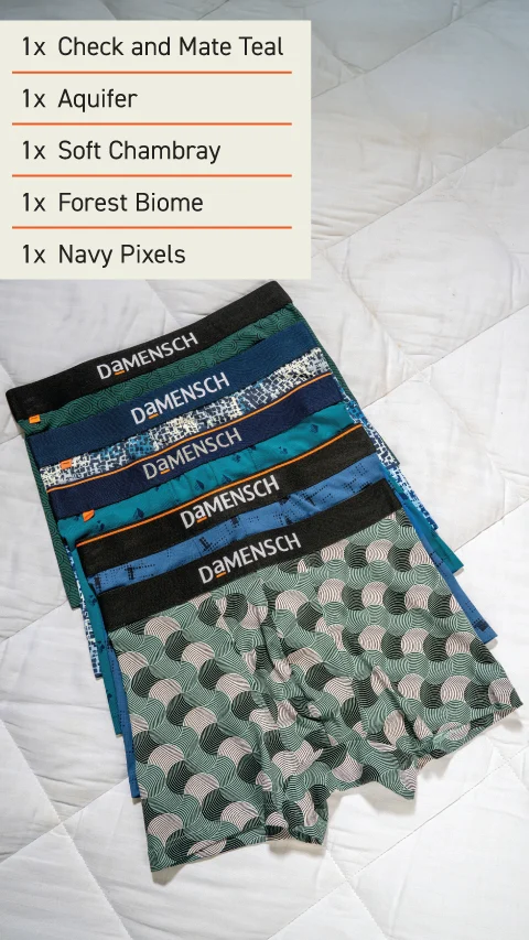 The Weekday Deo-Cotton Trunks Box C (Set of 5)