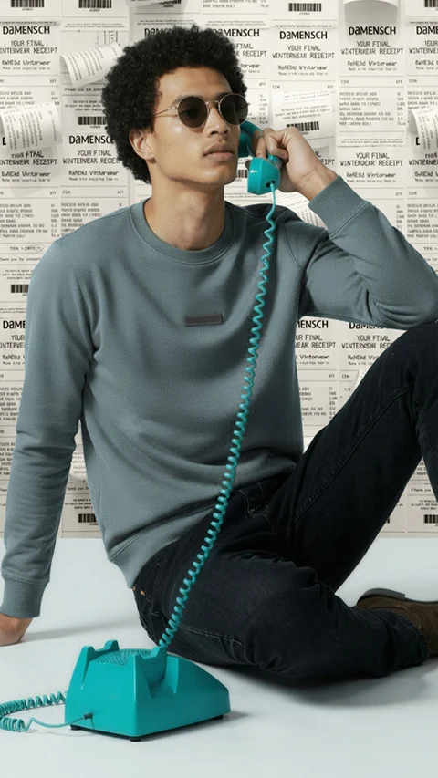 ReNEWd Classic Sweatshirts Wave Blue