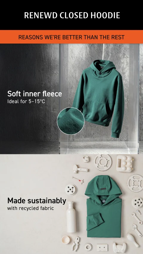 ReNEWd Closed Hoodie Autumn Red