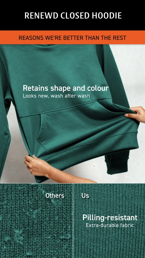 ReNEWd Closed Hoodie Autumn Red